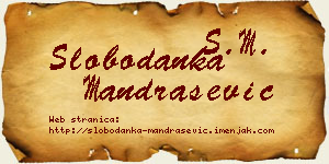 Slobodanka Mandrašević vizit kartica